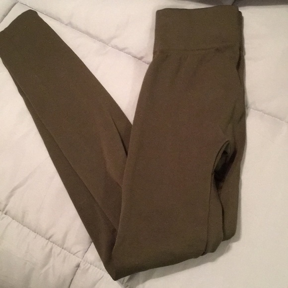New Mix Pants - New Mix olive colored leggings